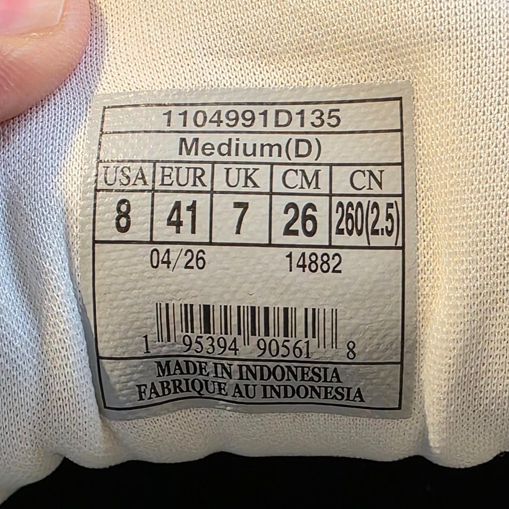Brooks Revel 9 Running Shoes Men's 8 D White Grey Black 1104991D135 - Picture 8 of 9